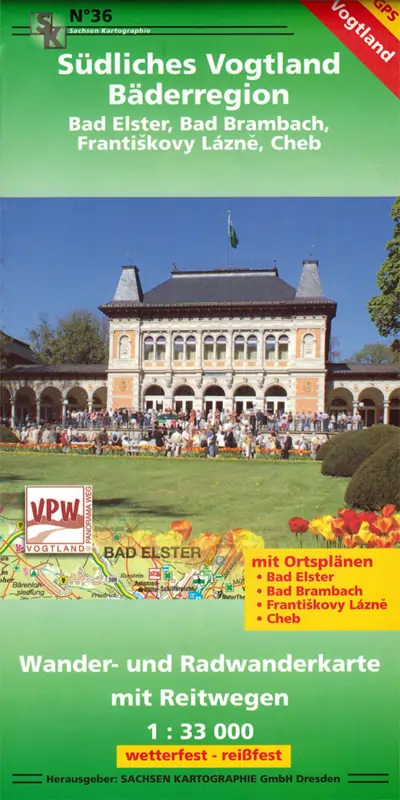 Wanderkarte Südliches Vogtland / Bäderregion