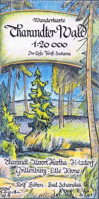 Wanderkarte Tharandt vom Böhm Verlag