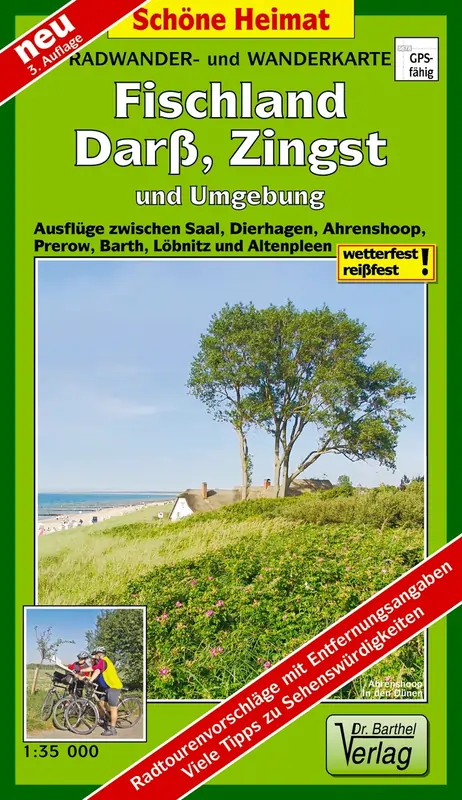 Wanderkarte Fischland, Darß, Zingst