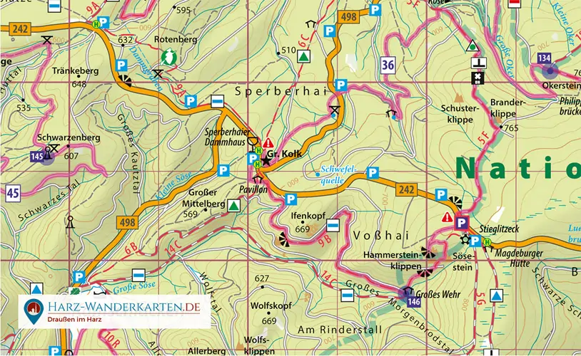 Harzer-Wandernadel-Detail