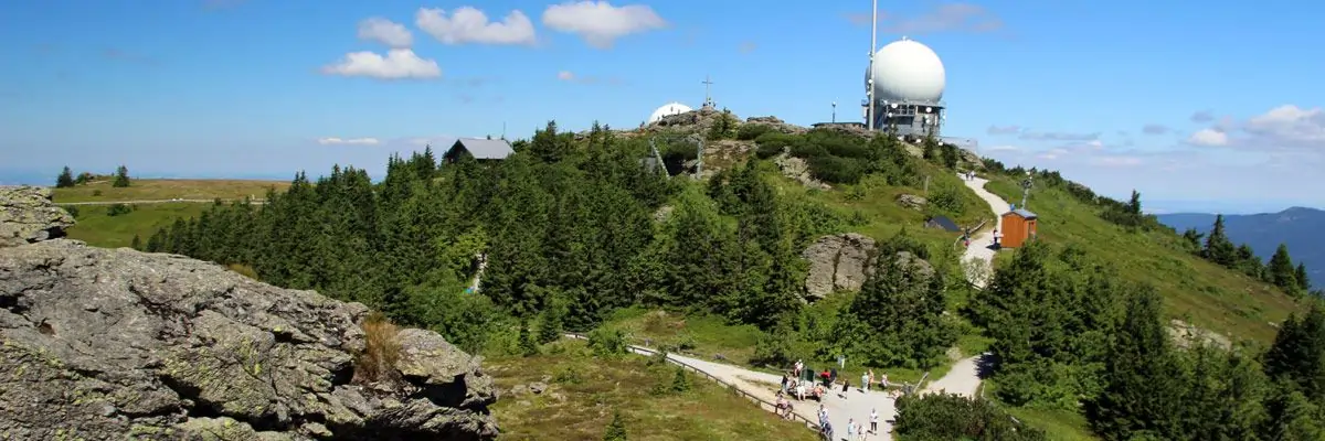 Boehmerwald mit mit Aussichtspunkt
