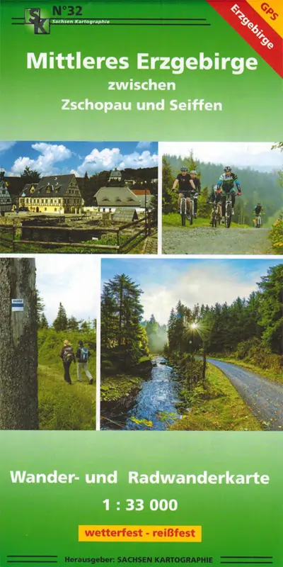 Wanderkarte Mittlere Erzgebirge