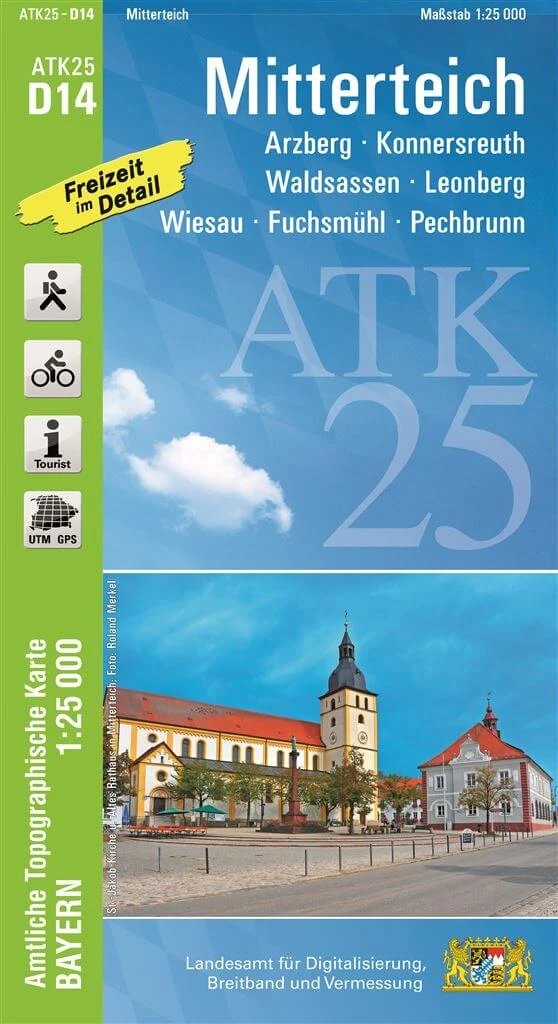 Wander-, Radkarte Mitterteich / Oberpfälzer Wald