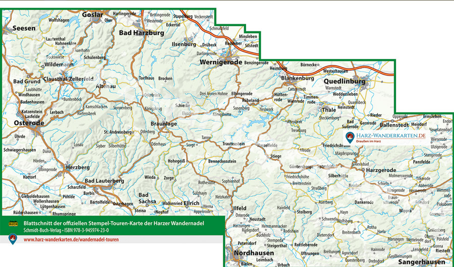 Harz-Stempeltourenkarte