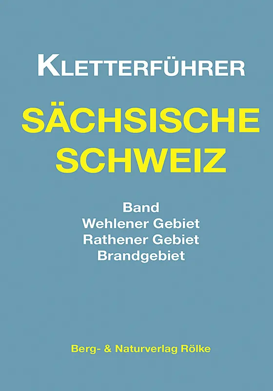Kletterführer Rathener Gebiet vom Rölke Verlag