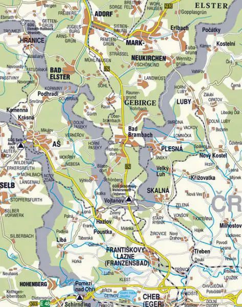 Wanderkarte Baederregion Detail 2