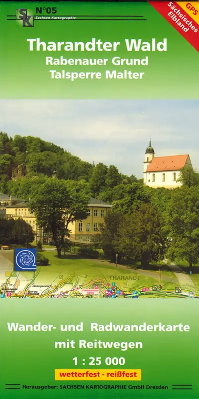 Wanderkarte Tharandter Wald