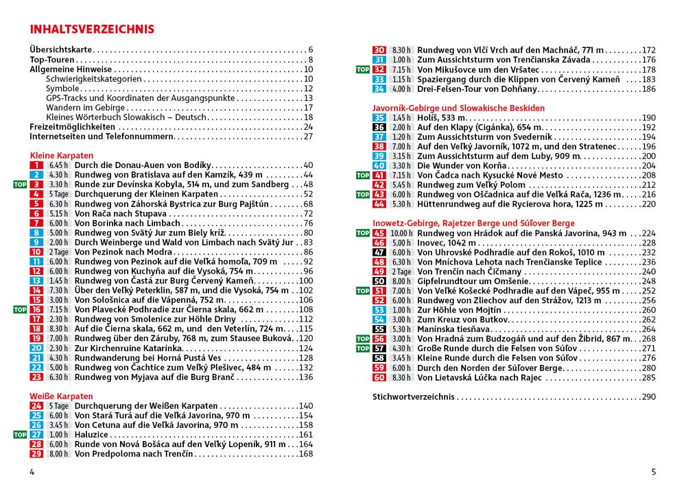Westliche-Tatra-Rother-Verlag Inhalt