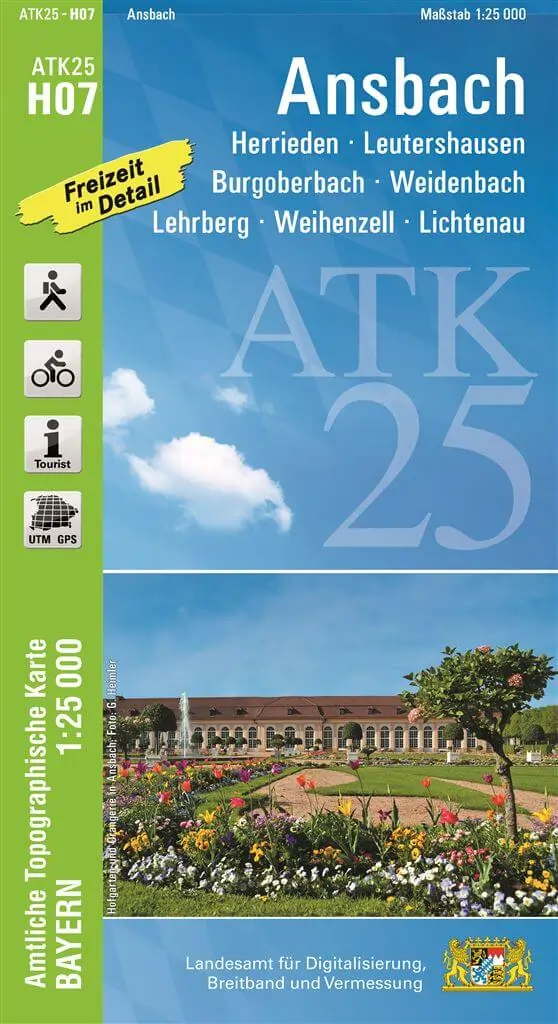 Wanderkarte Ansbach