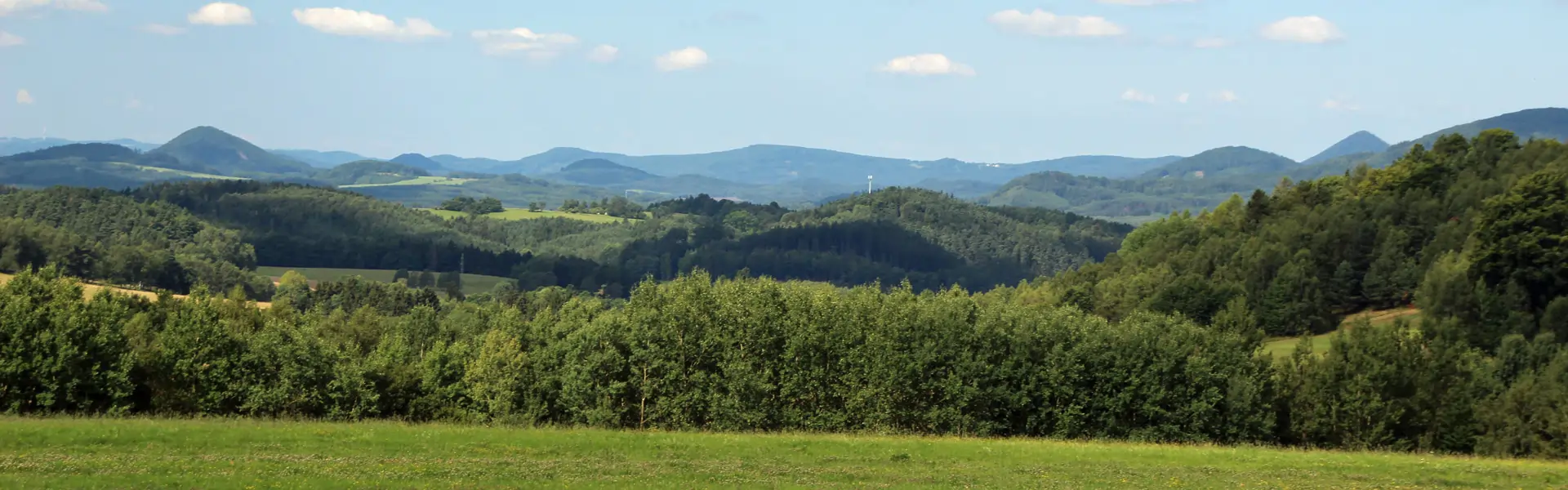 Blick vom Schloss Lemberk