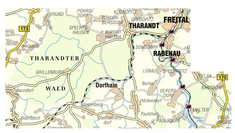 Wanderkarte Tharandter Wald_Detail