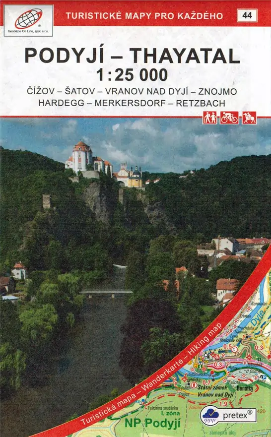 Wanderkarte Thayatal-laminiert