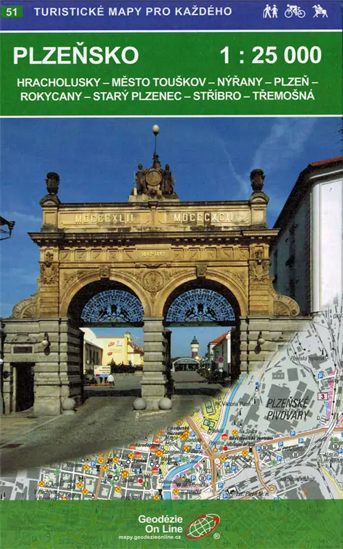 Wanderkarte Plzensko
