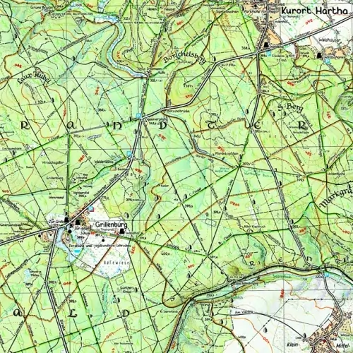 Wanderkarte Tharandt Detail 2