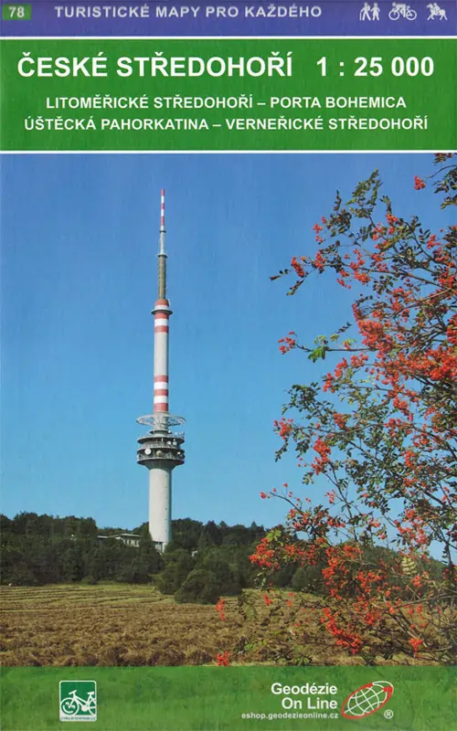 Wanderkarte Böhm. Mittelgebirge Ost