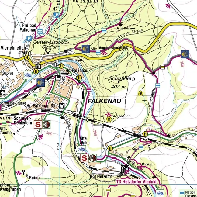 Wanderkarte Altzella Detail 1