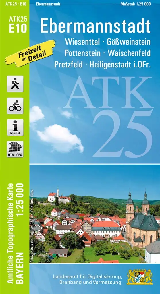 Wander-, Radkarte Ebermannstadt - Franken