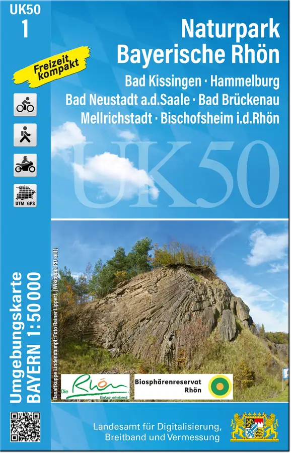 Wanderkarte UK-01 Bayerische Rhön