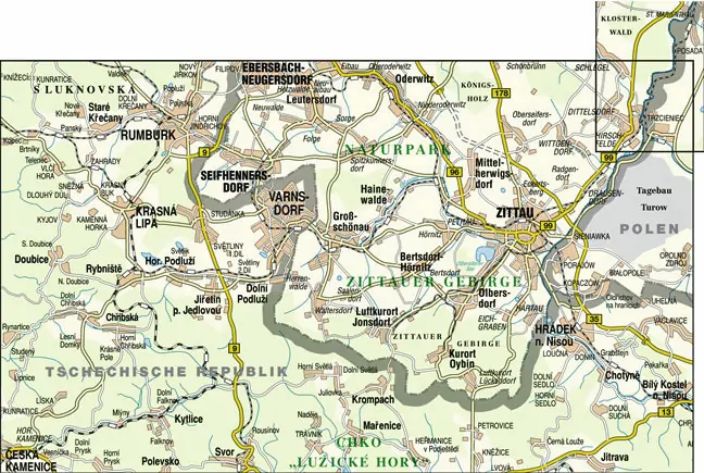 Wanderkarte NP Zittauer_Gebirge Detail2